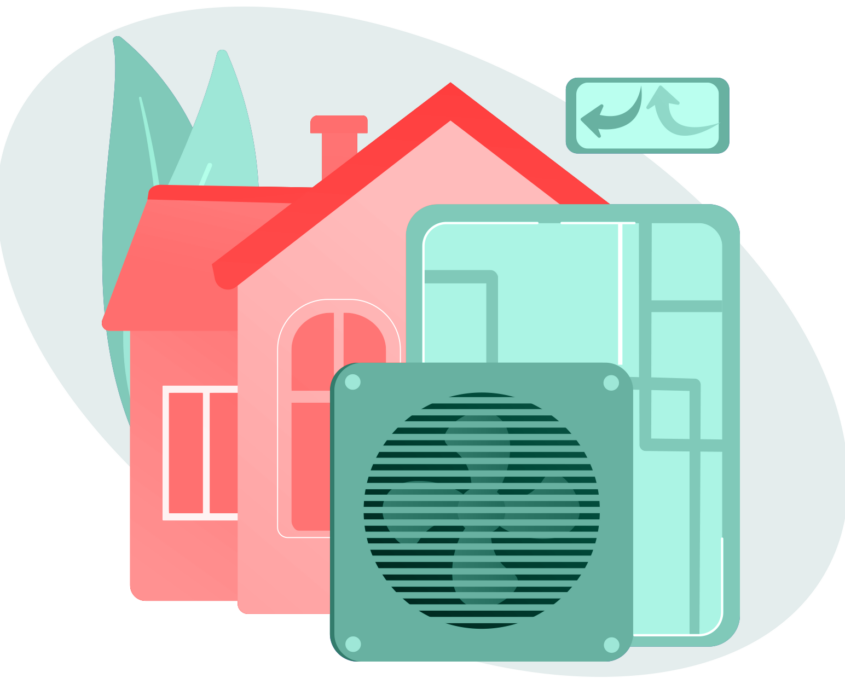 Home with HVAC system
